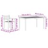 vidaXL Ensemble de salle à manger pour jardin 5 pcs Marron