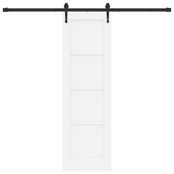 vidaXL Porte coulissante ORKDAL Blanc 61 x 198,5 cm Bois de pin massif