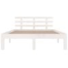 vidaXL Cadre de lit sans matelas blanc bois massif 150x200 cm