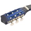vidaXL Guitare classique de débutants et enfants Bleu 3/4 36"