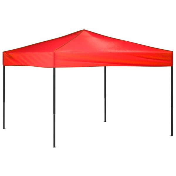 vidaXL Tente de r&eacute;ception pliable Rouge 3x3 m