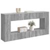 vidaXL Table console Gris Sonoma 155 x 29 x 74 cm Bois d&rsquo;ing&eacute;nierie