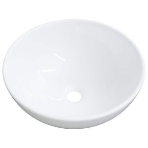 vidaXL Lavabo Blanc 28x28x10 cm C&eacute;ramique