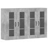 vidaXL Armoires murales 2 pcs gris b&eacute;ton bois d'ing&eacute;nierie