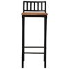 vidaXL Chaises de bar lot de 2 bois d'acacia massif