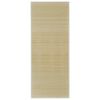vidaXL Tapis en bambou naturel à latte rectangulaire 150 x 200 cm