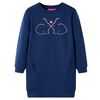 Robe sweatshirt pour enfants bleu marine 92