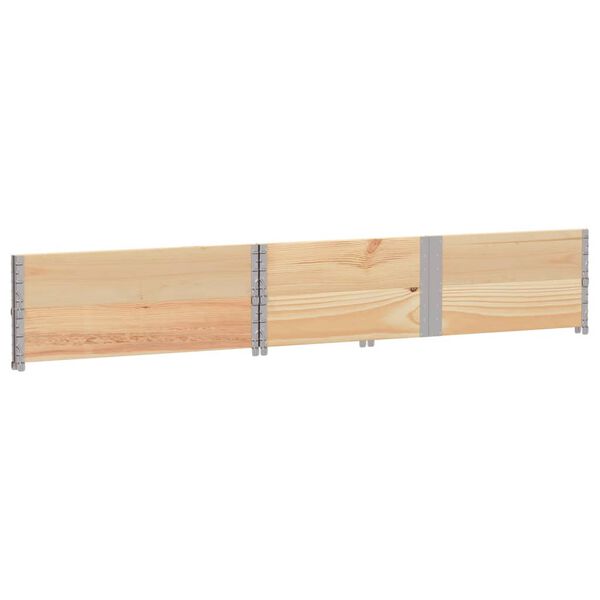 vidaXL Colliers de palette 2 pcs 150x100 cm bois de pin solide