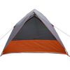 vidaXL Tente de camping Gris et orange 320 x 275 x 190 cm taffetas