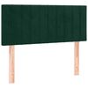 vidaXL T&ecirc;te de lit Vert fonc&eacute; 100x5x78/88 cm Velours