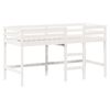 vidaXL Lit superpos&eacute; avec &eacute;chelle et toit sans matelas blanc 90x190 cm
