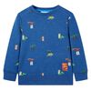 Sweatshirt pour enfants m&eacute;lange bleu fonc&eacute; 140