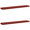 vidaXL Coussins de banc 2 pi&egrave;ces VUGHT 2 pc 100 % polyester Rouge