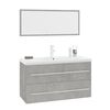 vidaXL Ensemble de meubles de salle de bain 3 pcs Gris b&eacute;ton