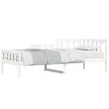 vidaXL Lit de jour sans matelas blanc 90x200 cm bois de pin massif