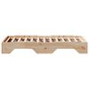 vidaXL Cadre de lit sans matelas empilable 75x190 cm bois massif