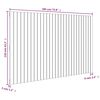 vidaXL T&ecirc;te de lit murale Blanc 185x3x110 cm Bois massif de pin