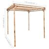 vidaXL Pergola Bambou 170x170x220 cm