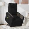 vidaXL Fauteuil inclinable de massage &eacute;lectrique Noir Tissu
