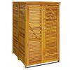 vidaXL Cabanon &agrave; poubelle simple 70x89x117 cm bois massif d'acacia
