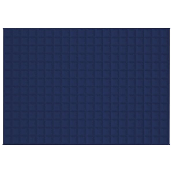 vidaXL Couverture lestée Bleu 140x200 cm 6 kg Tissu