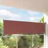 vidaXL Auvent lat&eacute;ral r&eacute;tractable de patio 100x300 cm Marron