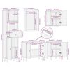 vidaXL Ensemble de meubles de salle de bain 5 pcs bois manguier massif