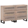 vidaXL Buffets 2 pcs 60x34x75 cm bois massif de manguier