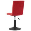 vidaXL Chaises &agrave; manger pivotantes lot de 4 rouge bordeaux velours