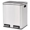 vidaXL Poubelle &agrave; ordures Acier inoxydable 30 L