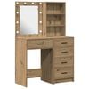 vidaXL Table de Toilette 2 pcs Marron 50 x 41 x 135 cm