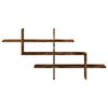 vidaXL Étagère murale chêne fumé 124,5x18x60,5 cm bois d'ingénierie