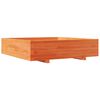 vidaXL Jardinière cire marron 100x100x26,5 cm bois de pin massif