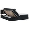 vidaXL Lit de Rangement avec t&ecirc;te de lit 2 pc Noir