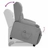 vidaXL Fauteuil Gris Similicuir