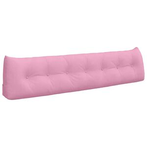 vidaXL Coussin de Dos Rose 200 x 24 x 50 cm tissu