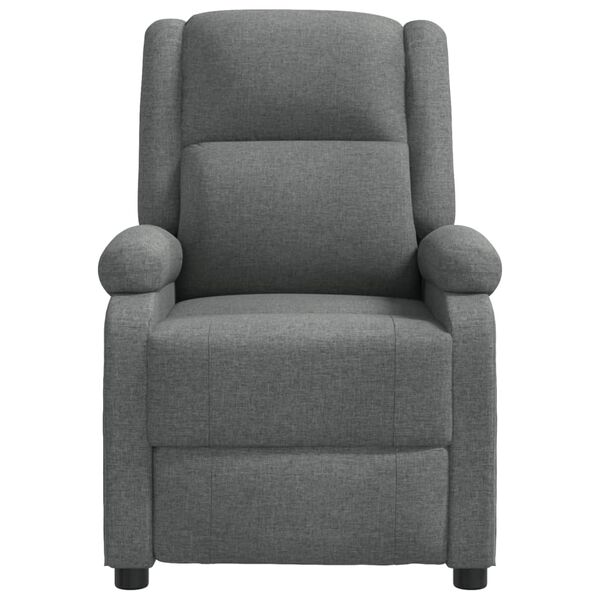 vidaXL Fauteuil inclinable Gris fonc&eacute; Tissu