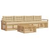 vidaXL Ensemble de canap&eacute;s d'ext&eacute;rieur 5 pc Blanc et Beige