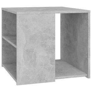 vidaXL Table d'appoint gris b&eacute;ton 50x50x45 cm bois d'ing&eacute;nierie