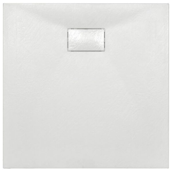 vidaXL Bac de douche SMC Blanc 90 x 90 cm