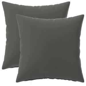 vidaXL Housse de coussin 2 pcs HEERLEN Anthracite 30 x 30 cm Polyester