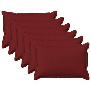 vidaXL Housse de coussin 6 pcs HOUTEN Bordeaux 40 x 60 cm