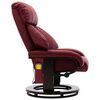 vidaXL Fauteuil de massage TV inclinable rouge bordeaux similicuir