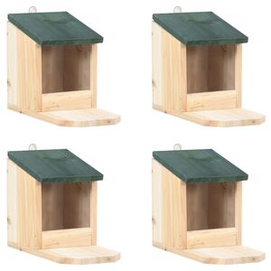 vidaXL Maisons pour &eacute;cureuils 4 pcs Bois de sapin