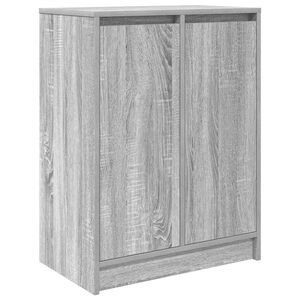 vidaXL Armoire &agrave; chaussures sonoma gris 57x34x76 cm bois d'ing&eacute;nierie