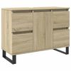 vidaXL Armoire salle de bain ch&ecirc;ne sonoma 80x33x60cm bois d'ing&eacute;nierie