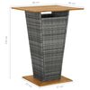 vidaXL Ensemble de bar de jardin 5 pcs et coussins Résine tressée Gris