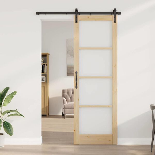 vidaXL Porte coulissante ORKDAL Naturel 78 x 232 cm