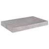 vidaXL Étagères murales flottantes 4 pcs gris béton 40x23x3,8 cm MDF