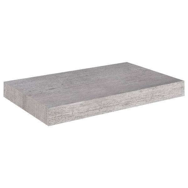 vidaXL Étagères murales flottantes 4 pcs gris béton 40x23x3,8 cm MDF